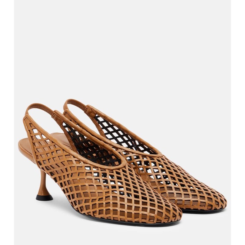 Proenza Schouler Tee leather slingback pumps