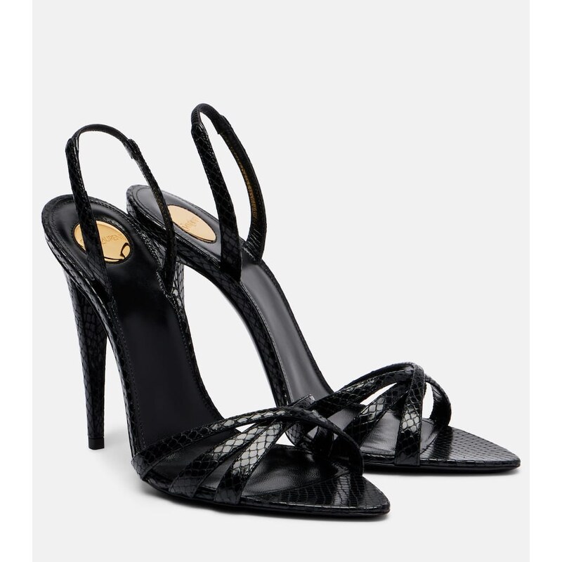 Saint Laurent Kate leather slingback sandals