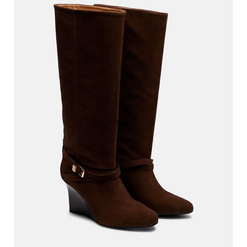 Ganni Wedge knee-high boots