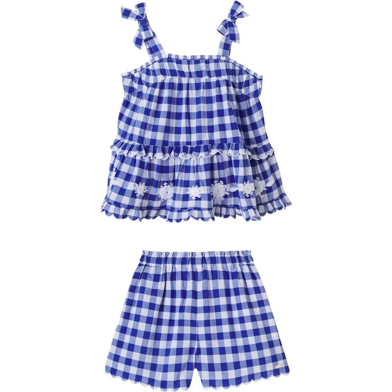 Tartine et Chocolat Gingham cotton top and shorts set