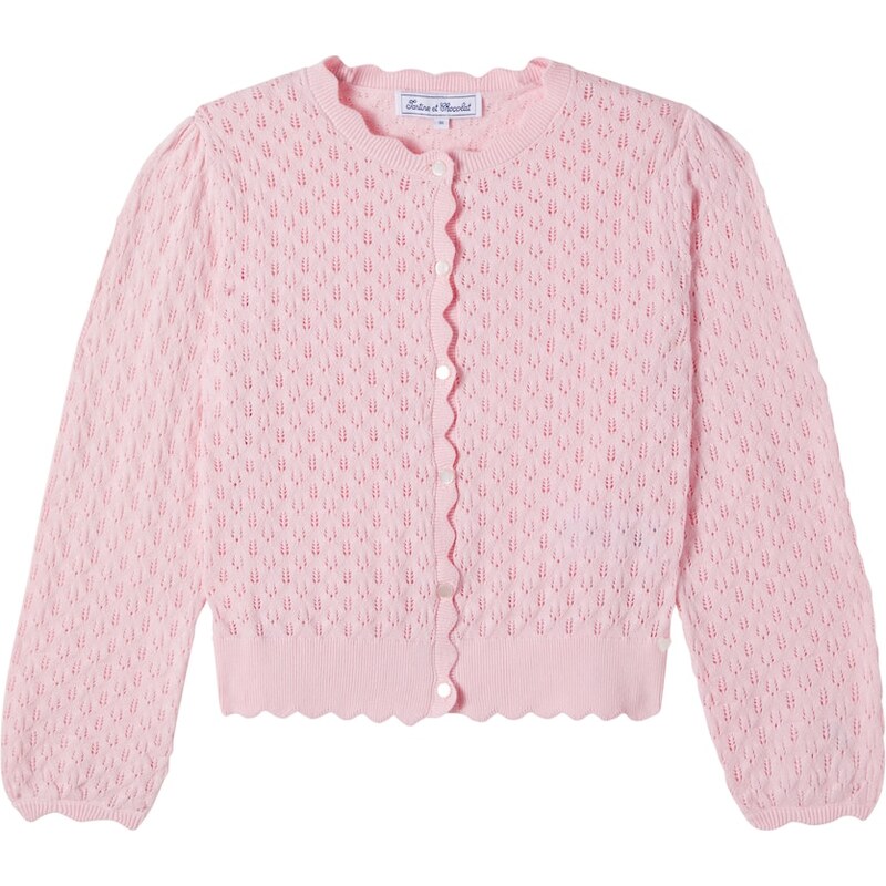 Tartine et Chocolat Pointelle cotton cardigan