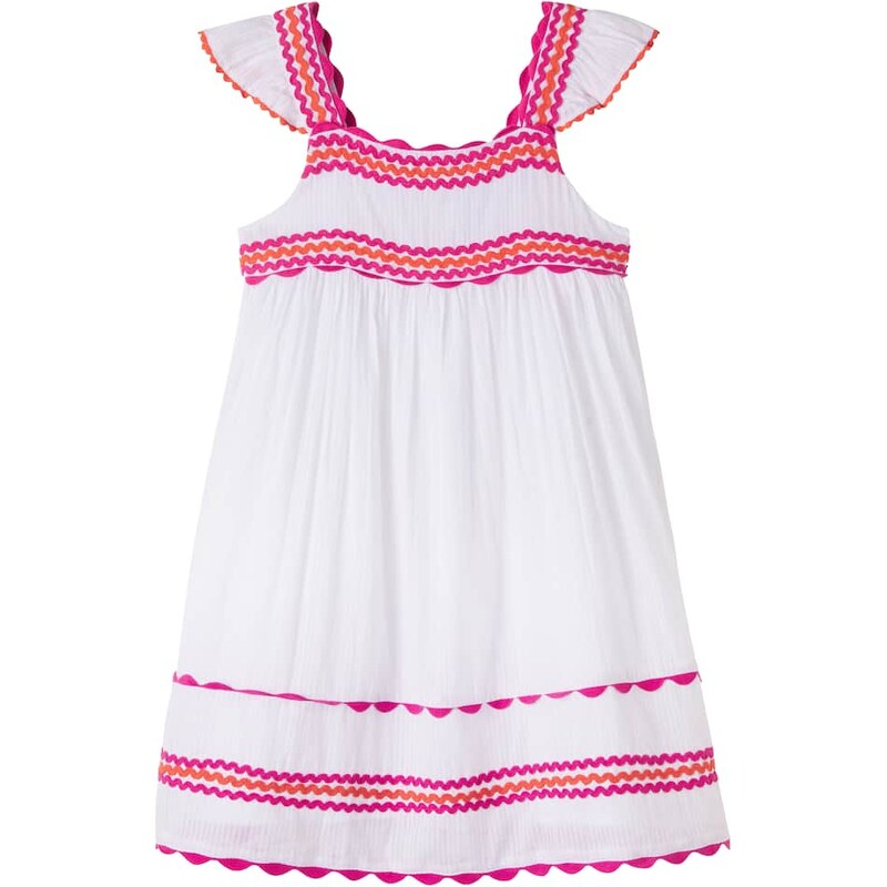 Tartine et Chocolat Crochet-trimmed cotton dress
