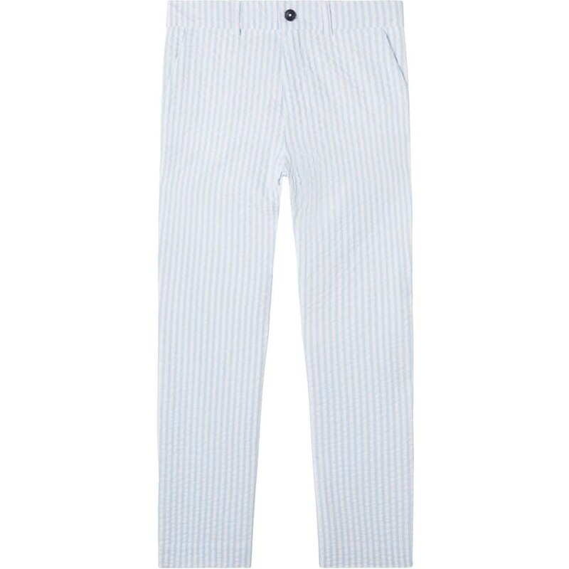 Tartine et Chocolat Bengal stripe cotton seersucker pants