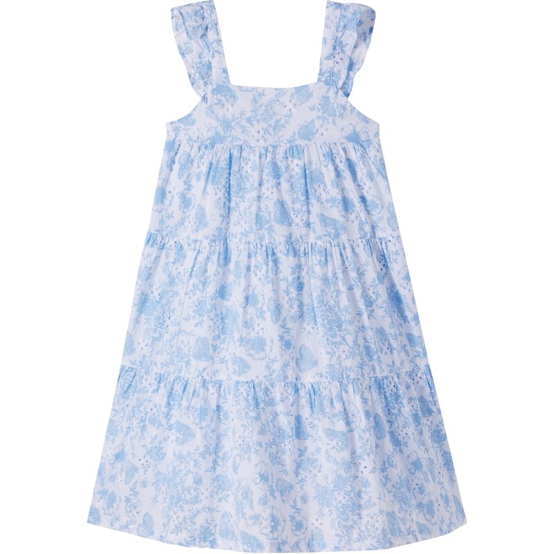 Tartine et Chocolat Floral embroidered cotton dress