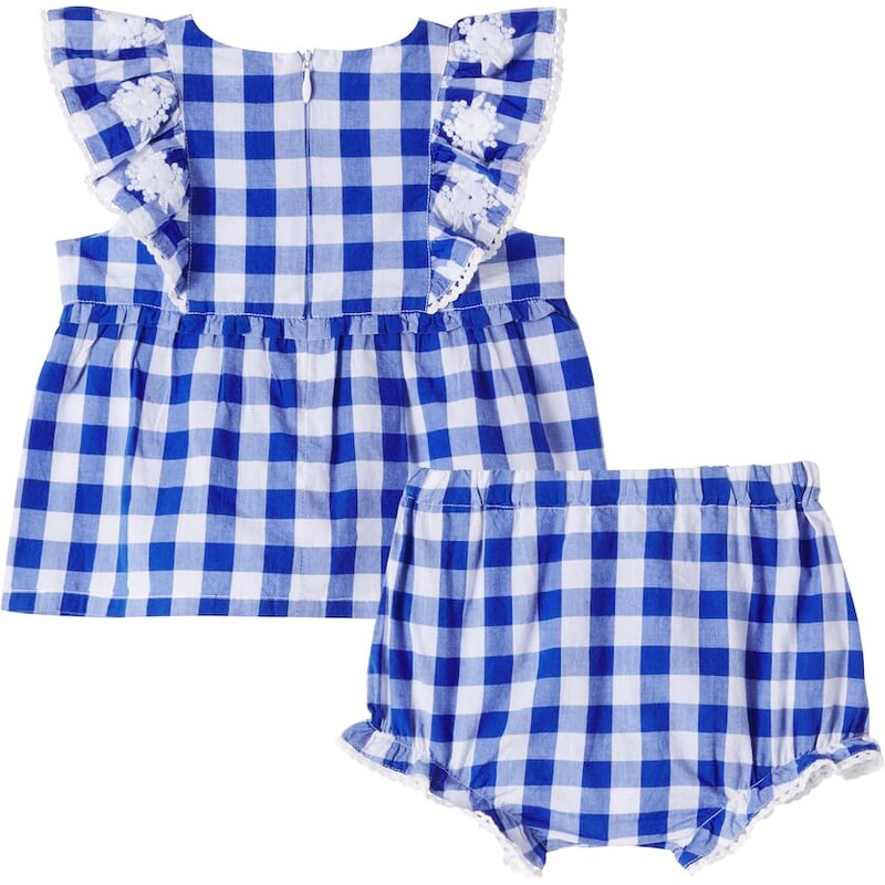 Tartine et Chocolat Baby checked cotton top and shorts set