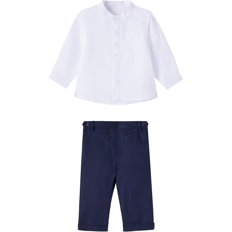 Tartine et Chocolat Baby linen shirt and pants set