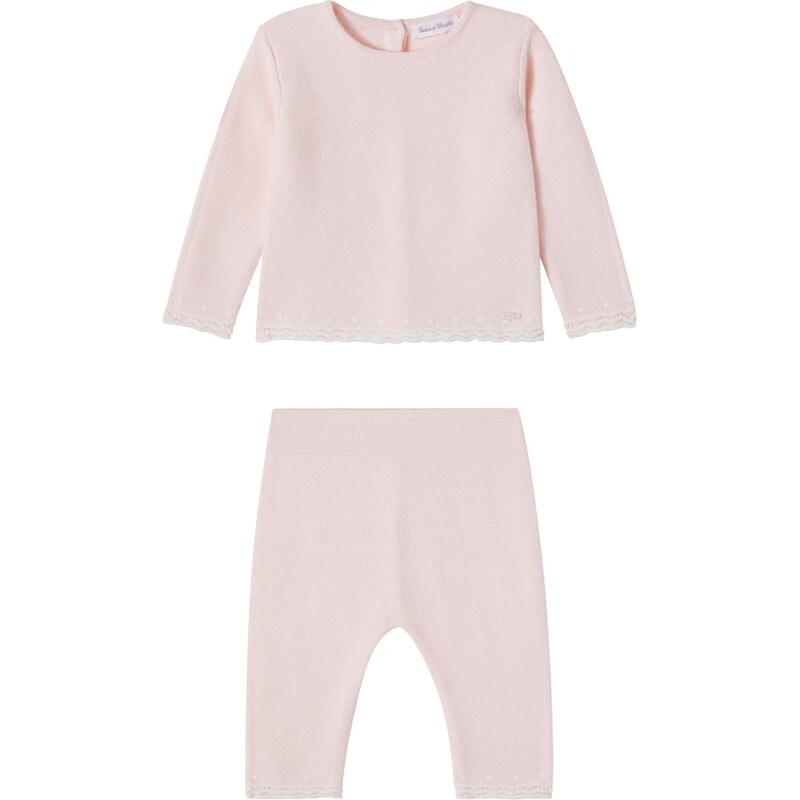 Tartine et Chocolat Baby cotton sweater and pants set