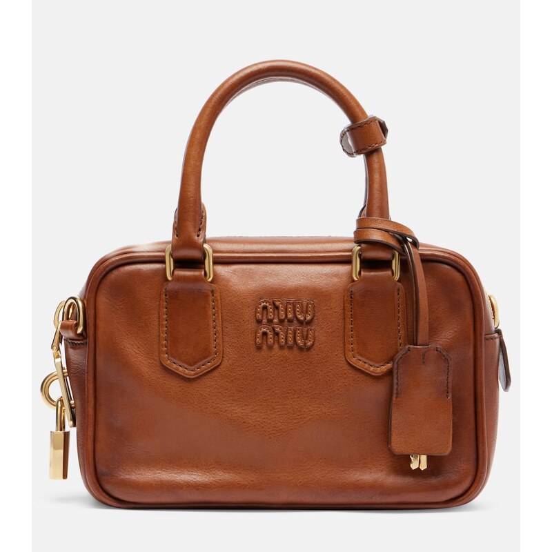 Miu Miu Arcadie Small leather tote bag