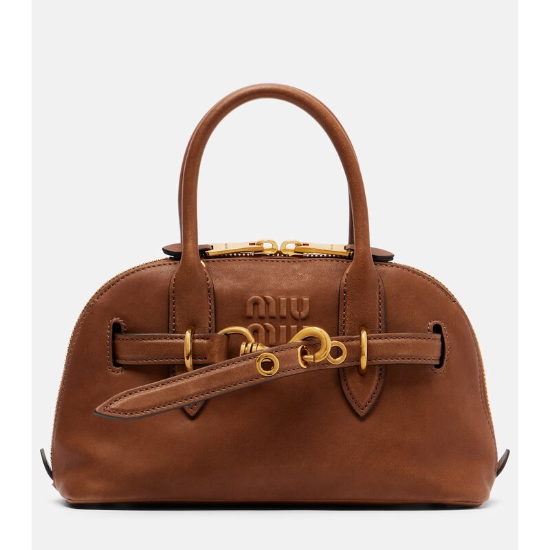 Miu Miu Adventure leather tote bag