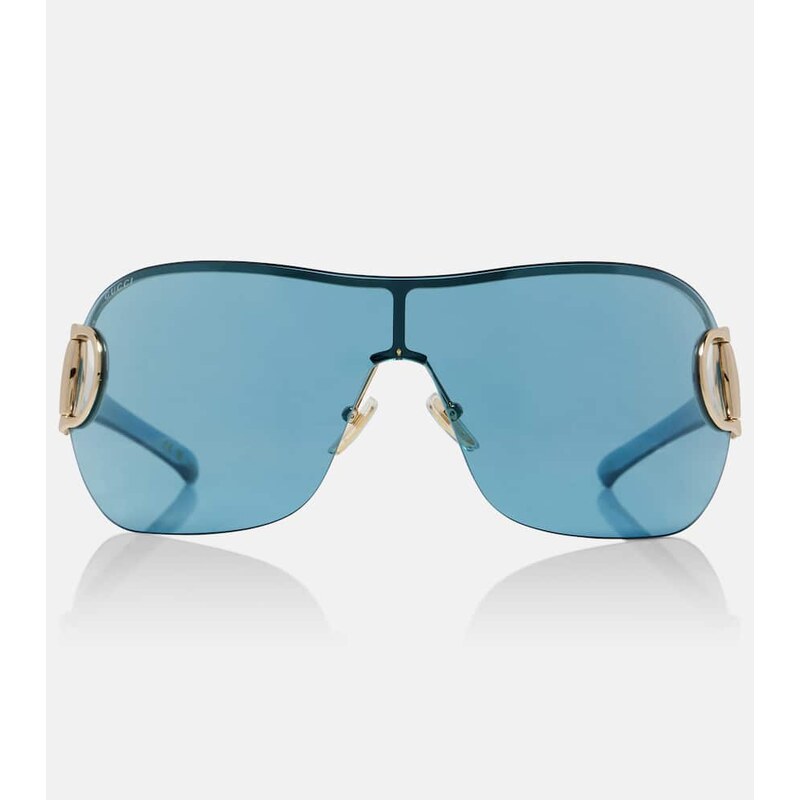 Gucci Half Horsebit shield sunglasses