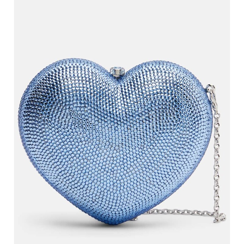 Judith Leiber Couture LAmour Petit Coeur embellished clutch