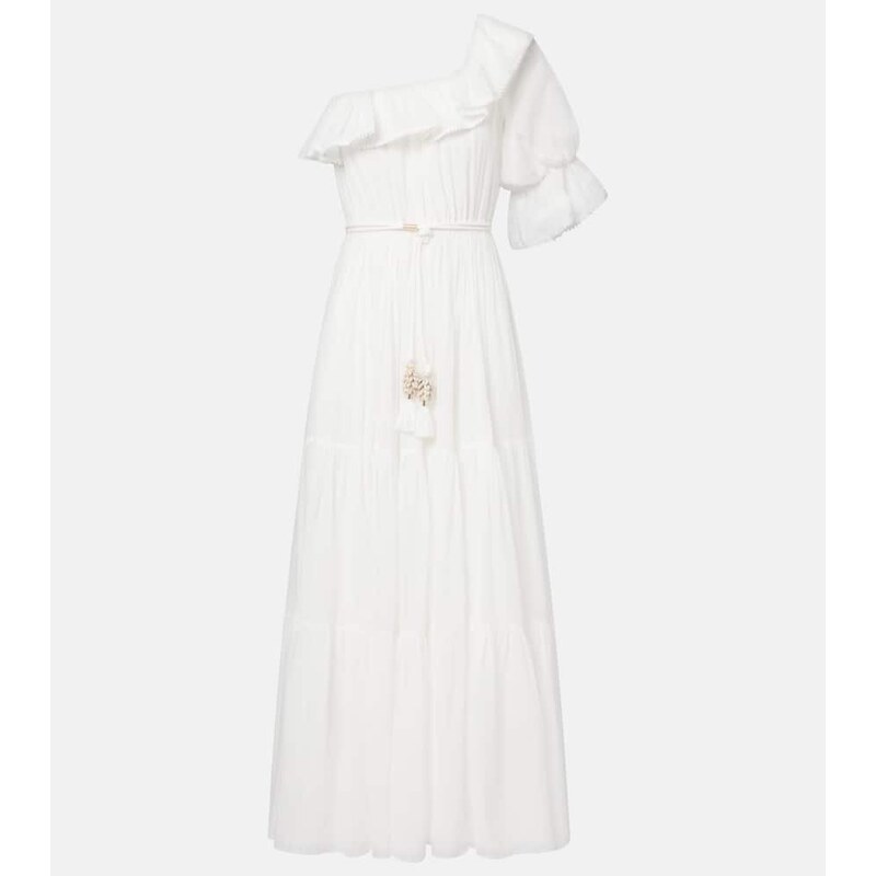Poupette St Barth Jay ruffled cotton muslin maxi dress