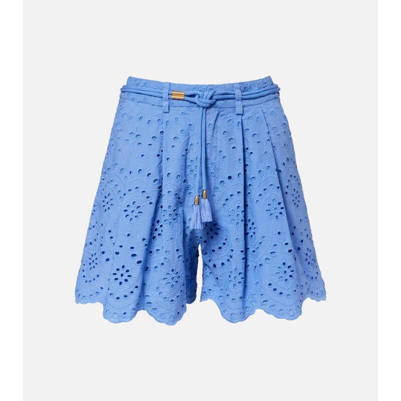 Poupette St Barth Broderie anglaise cotton shorts