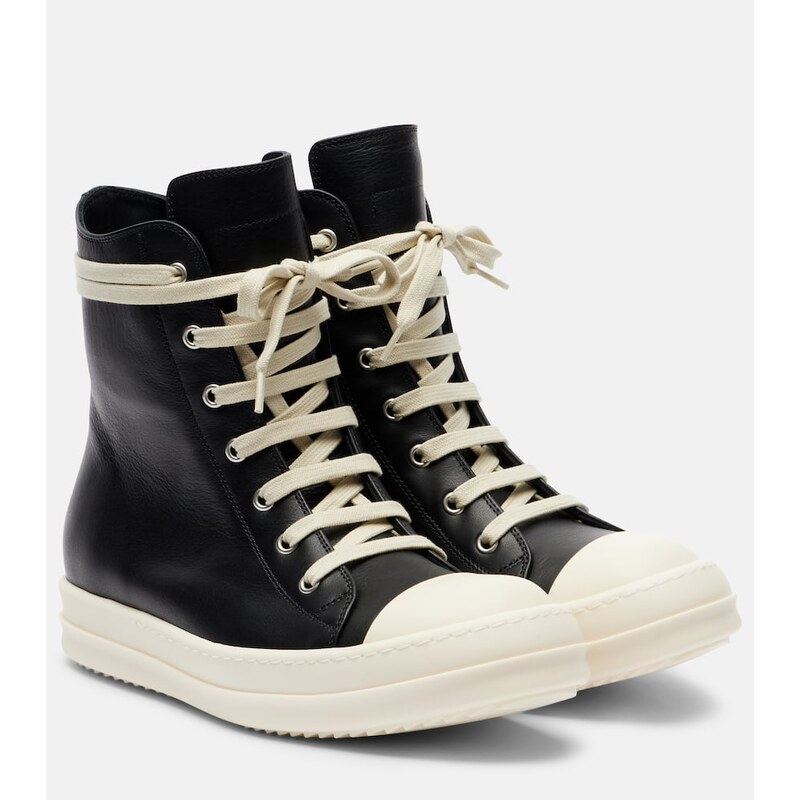 Rick Owens Leather high-top sneakers