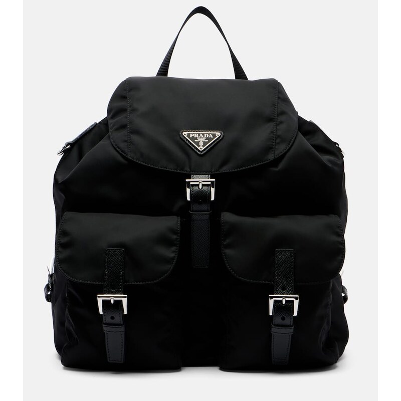 Prada Re-Nylon Medium leather-trimmed backpack