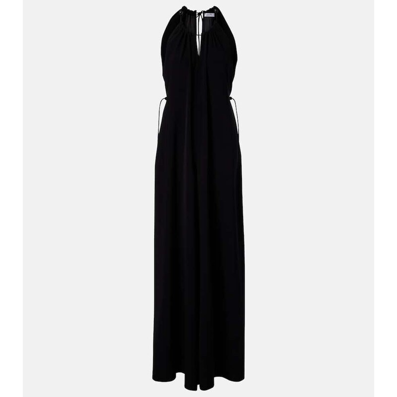 Dámská overlay Max Mara Jersey jumpsuit v barvě černé