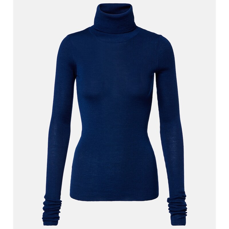 The Frankie Shop Utica wool and cotton turtleneck sweater