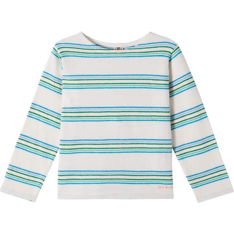 Bonton Striped cotton jersey top