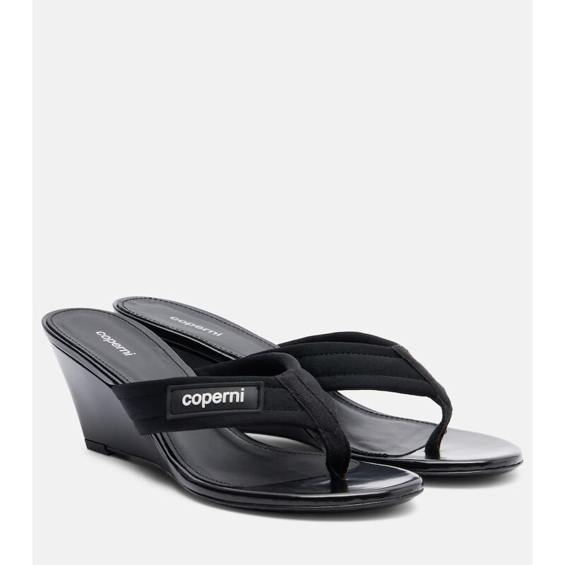 Coperni Logo wedge thong sandals