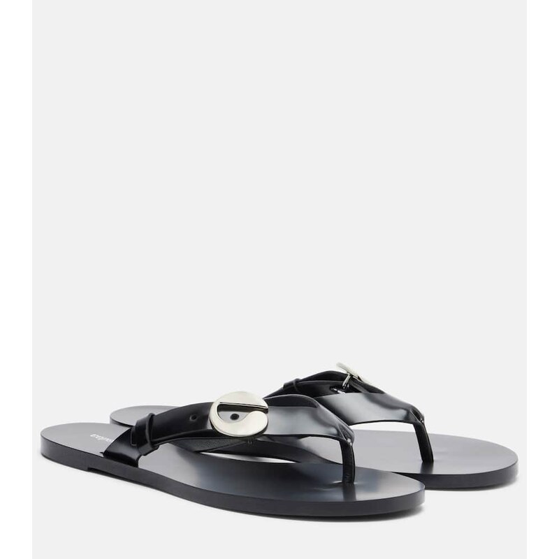 Coperni Logo leather thong sandals