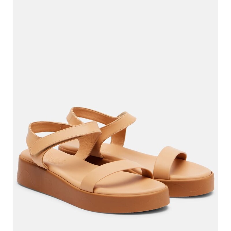 Ancient Greek Sandals Leather platform sandals