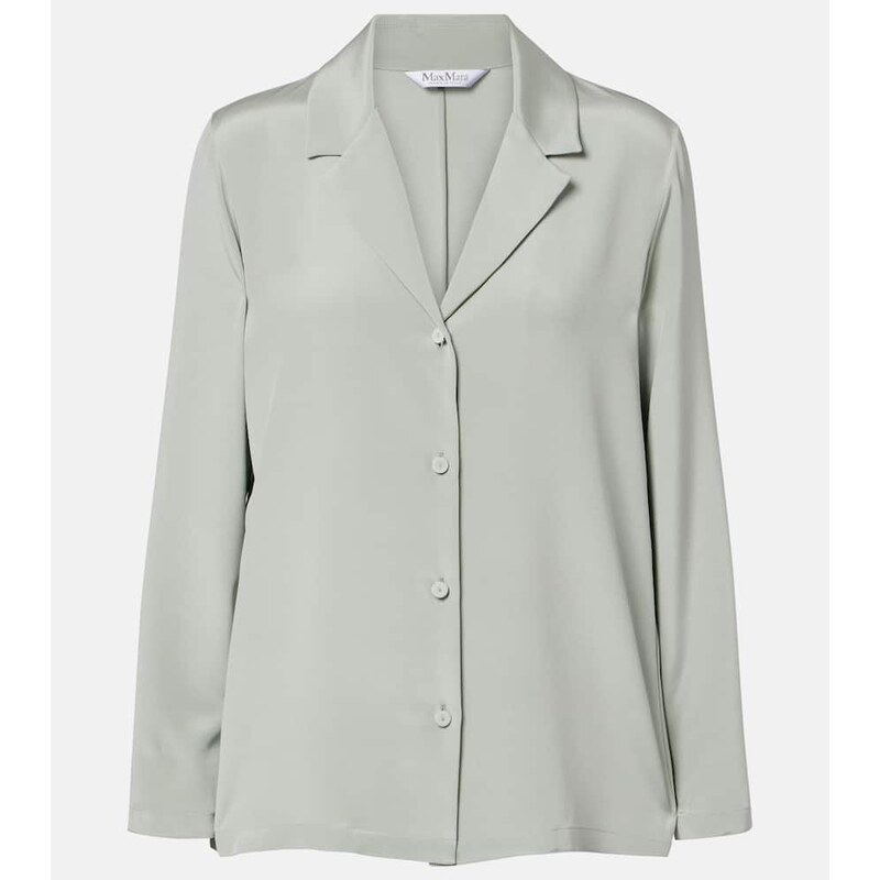 Max Mara Aedo silk-blend satin shirt