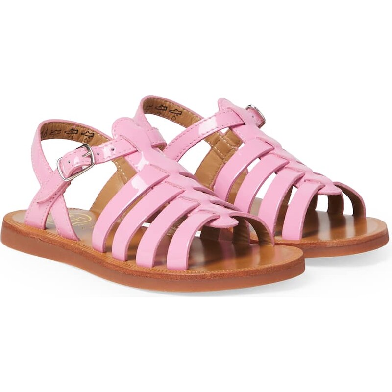 Pom dApi Plagette Strap patent leather sandals