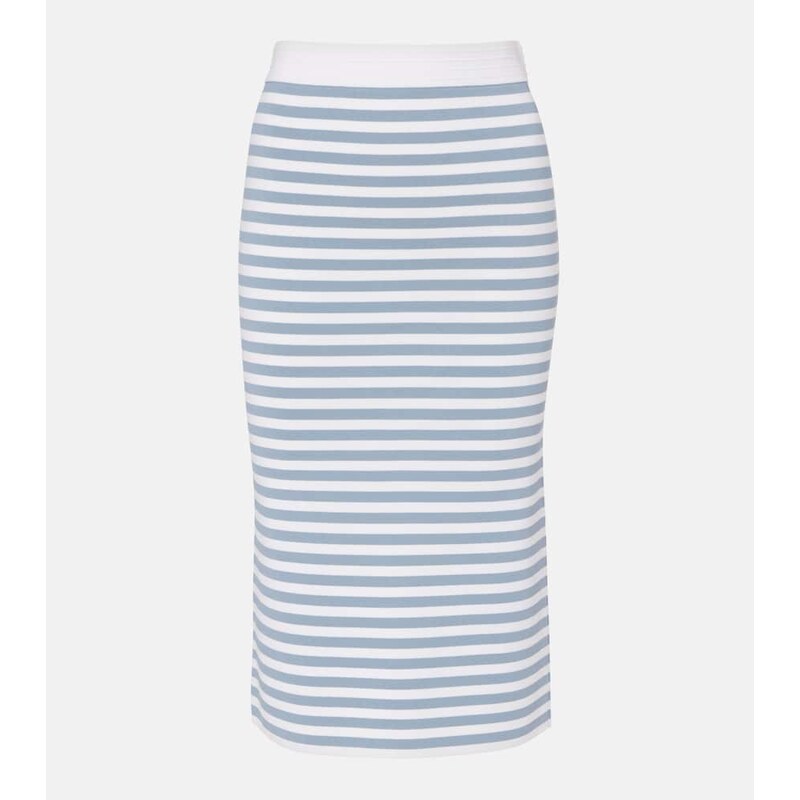 Max Mara Gennaio striped midi skirt