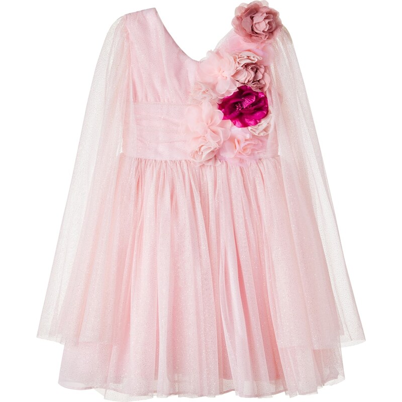 Patachou Floral-appliquÃ tulle dress
