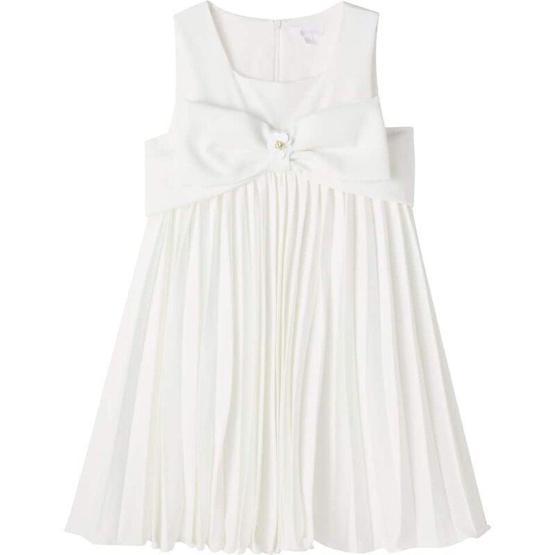 Patachou Bow-detail pleated dress