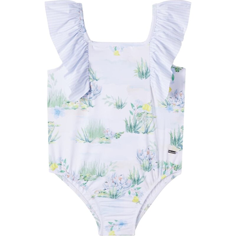 Patachou Printed ruffled swimsuit