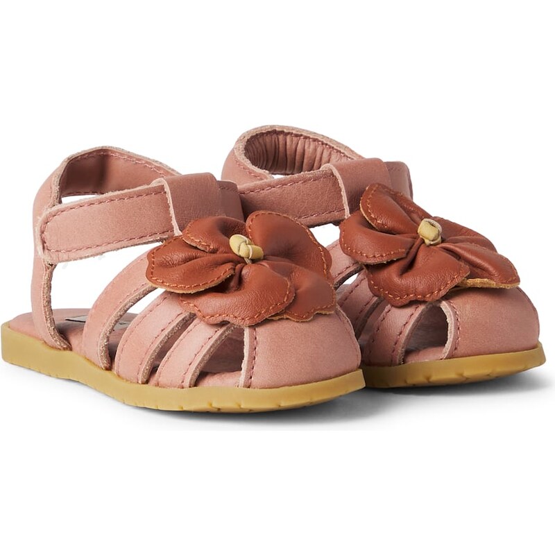 Donsje Baby Thami floral-appliquÃ leather sandals