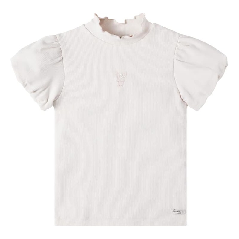 Donsje Nowien embroidered ribbed-knit cotton-blend T-shirt