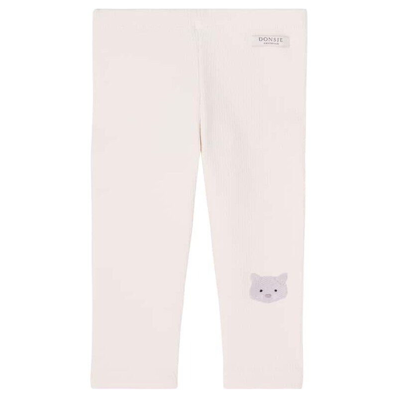 Donsje Baby Soenie embroidered cotton-blend leggings