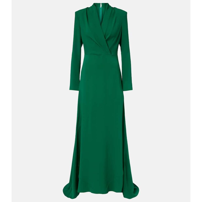 Oscar de la Renta Silk-blend gown