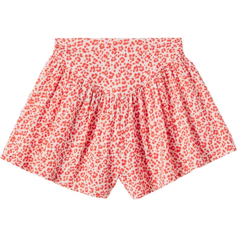 Cozmo Flor leopard-print cotton shorts