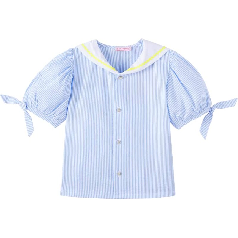 La Coqueta Georgina pinstriped cotton blouse