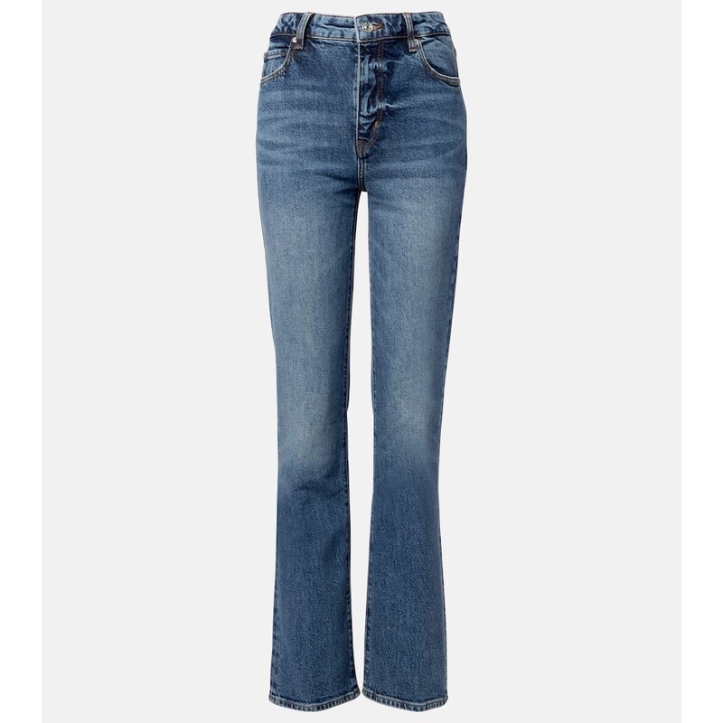 Frame The Ruler distressed straight jeans