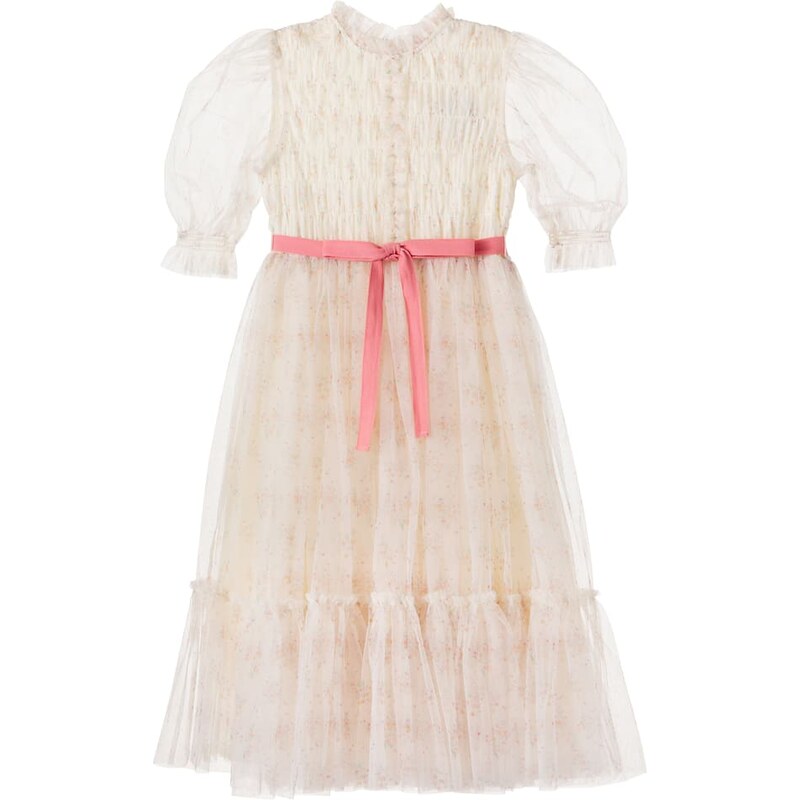 Cera Una Volta Valentina floral shirred tulle dress