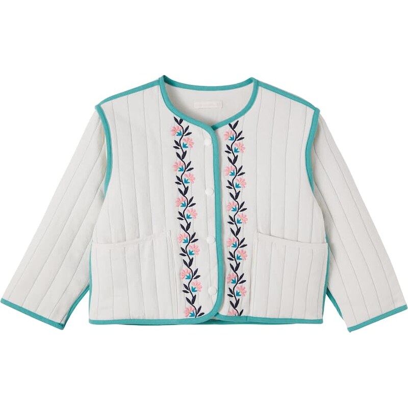 Cera Una Volta Annina embroidered cotton jacket