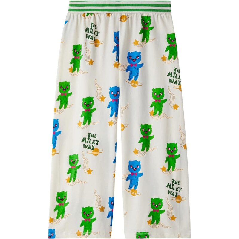 Mini Rodini Alien cotton jersey sweatpants