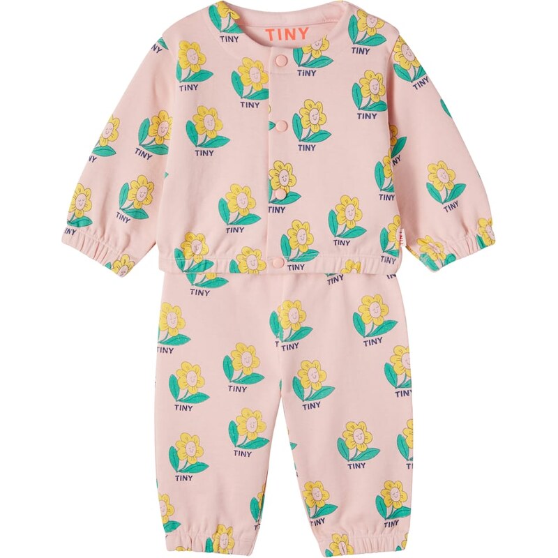 Tinycottons Baby printed cotton sweatshirt and sweatpants set