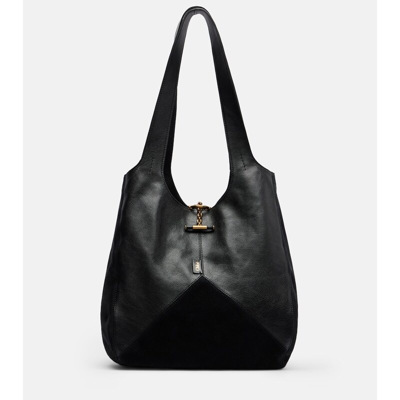 Chloé Chloé Balloon Medium leather and suede shoulder bag