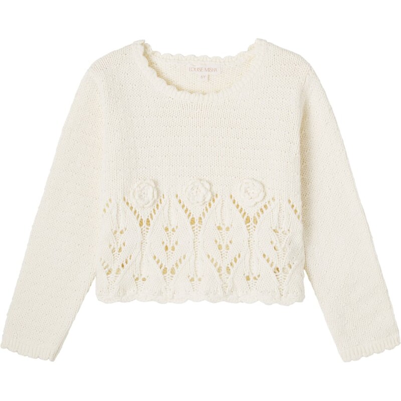 Louise Misha Lysa embroidered cotton sweater