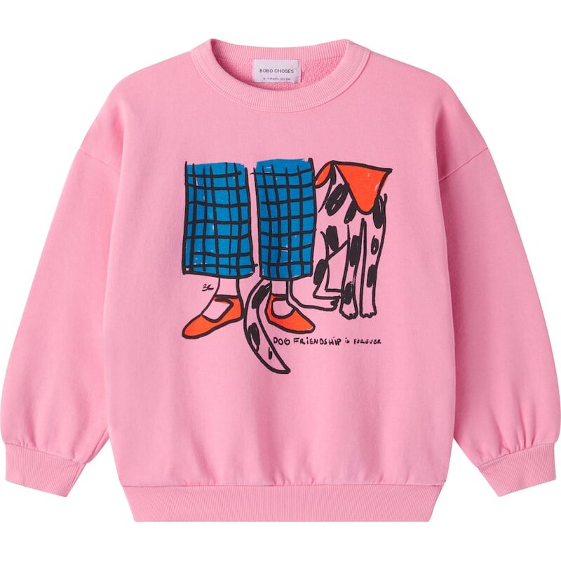 Bobo Choses Dog Friendship cotton fleece sweatshirt