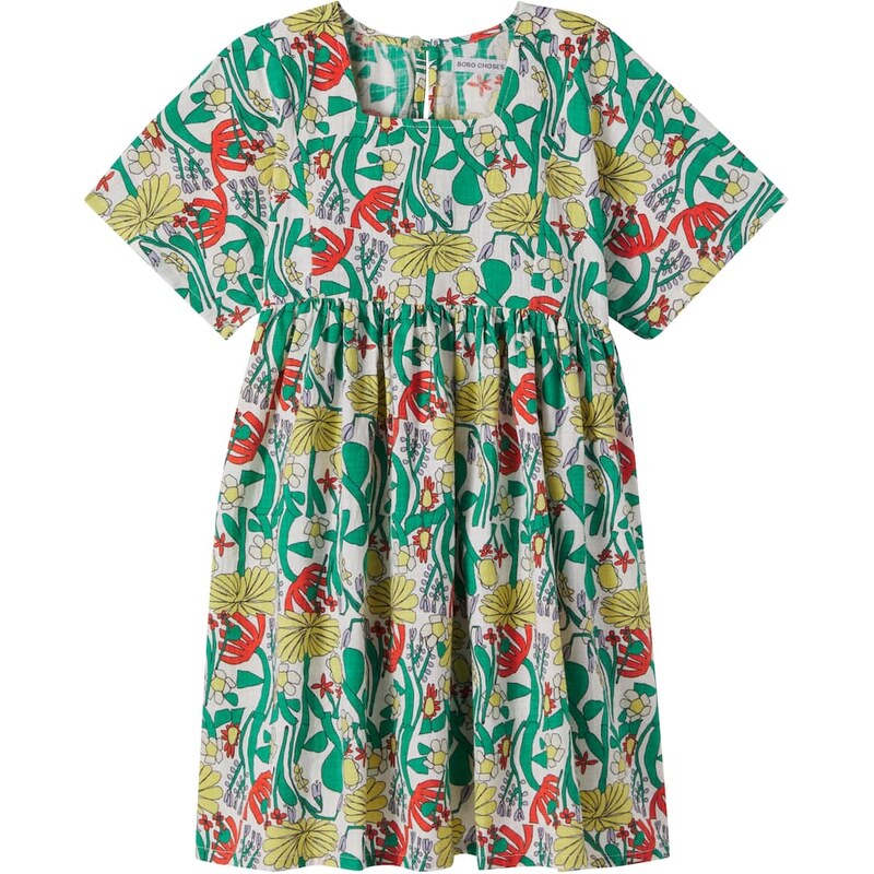 Bobo Choses Color Herbalist floral cotton dress