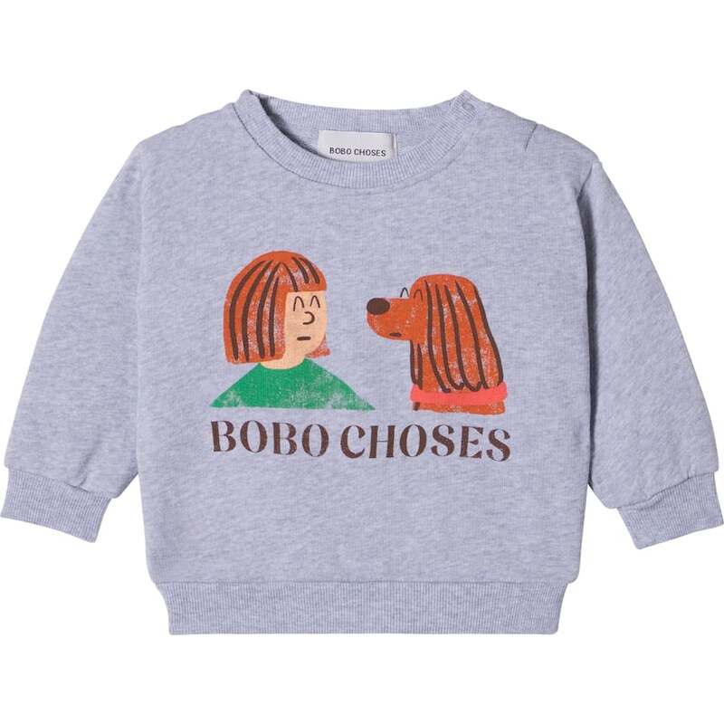 Bobo Choses Baby Friends in a Pickle cotton jersey sweatshirt