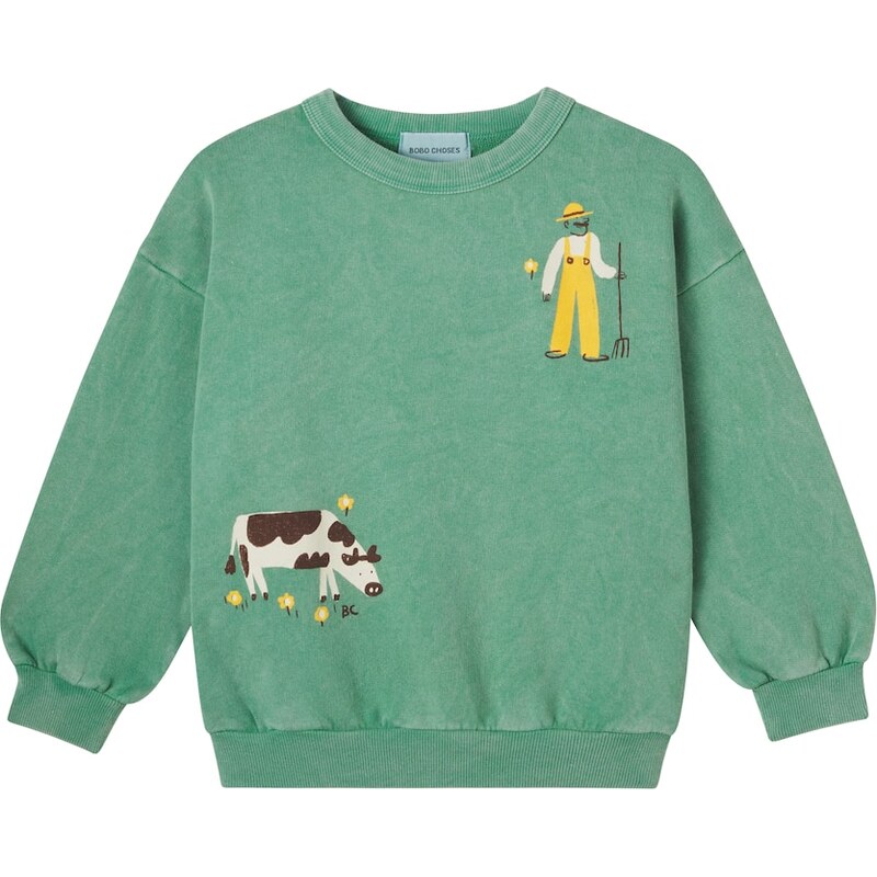 Bobo Choses Farm Adventure cotton jersey sweatshirt