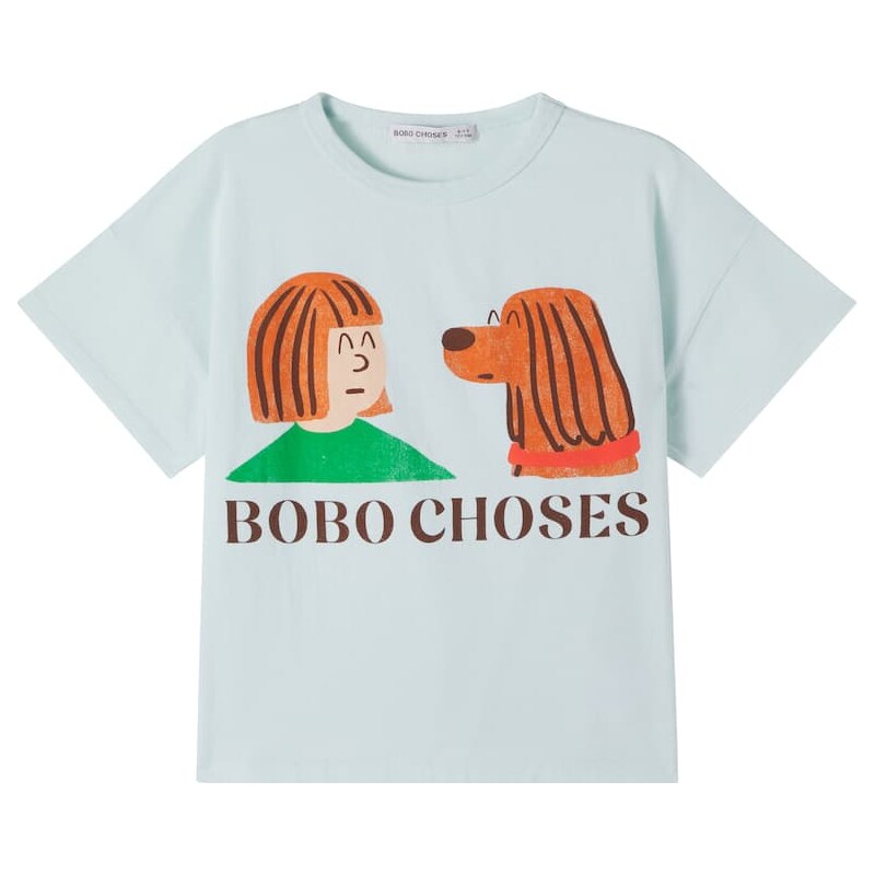 Bobo Choses Friends In A Pickle cotton jersey T-shirt