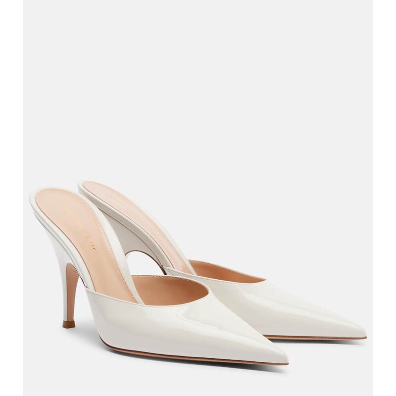 Gianvito Rossi Patent leather mules